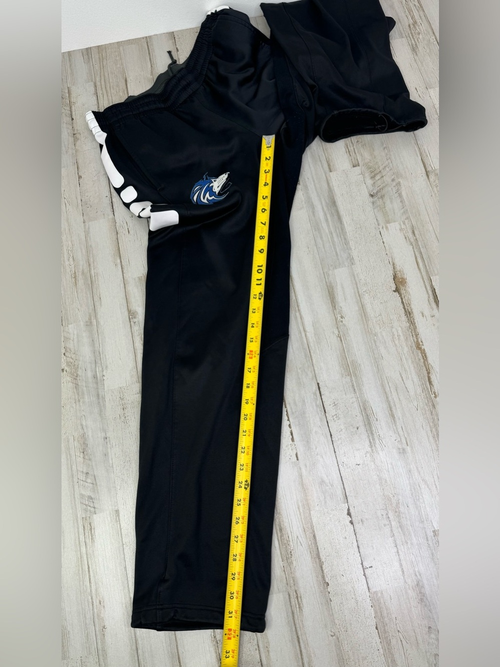 Nike Men's Black Sweatpants Size Large Elastic Waist Activewear - Picture 7 of 10